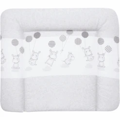 Alvi Wickelauflage Kuschel Folie Hippo Silber 69 X 69 Cm