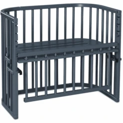 Babybay Beistellbett Maxi Comfort Plus Schiefergrau Lackiert