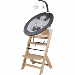 BabyGO Babywippe Homey Set Dark Grey Natur