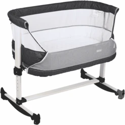 BabyGO Beistellbett Vivaldi Dark Grey