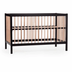 CHILDHOME Babybett 97 Schwarz Natur