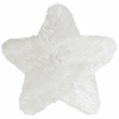 Heitmann Lammfell-Spielteppich STERN Weiß
