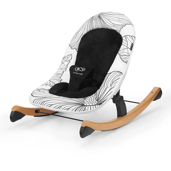 Kinderkraft Babywippe Finio Black White 1 Kinderkraft Babywippe Finio Black White