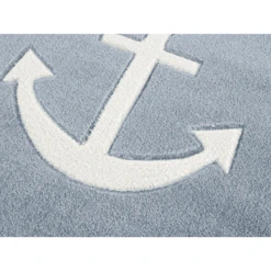 LIVONE Kinderteppich Kids Love Rugs Anker Rund Blau/weiss -Kinder Produkte Geschäft livone kinderteppich kids love rugs anker rund blau weiss a410854 3