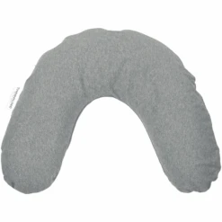 THERALINE Bezug Für Nackenkissen Mittel 100 X 21 Cm Melange Mittelgrau Bambus Kollektion