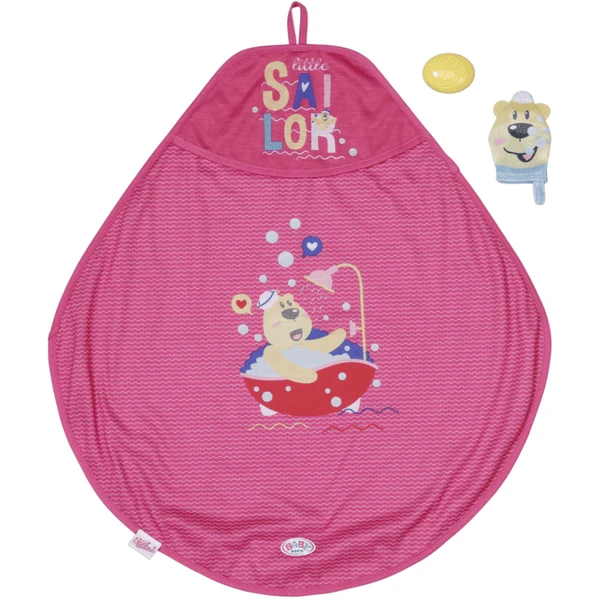 Zapf Creation BABY Born® Bath Kapuzenhandtuch & Schwamm 1 Zapf Creation BABY Born® Bath Kapuzenhandtuch & Schwamm